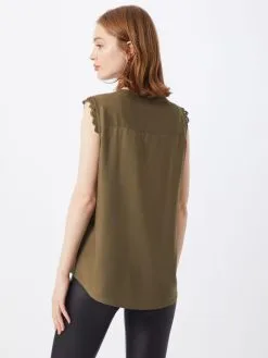 ONLY Blouse Tops Blouse Kimmi Dames Olijfgroen -ONLY Elegant winkel b63cdee9a7342a63956cea5c78544a4c