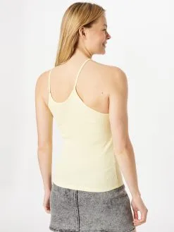 ONLY Uitgaanstops Top NESSA Dames Lichtgeel -ONLY Elegant winkel b6c3f017a9b912d13bccb44efc23b705