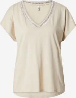 ONLY T-shirts Shirt LULU Dames Beige