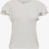 ONLY T-shirts Shirt KATE Dames Natuurwit