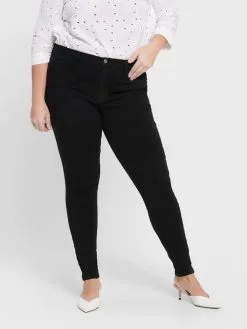 ONLY CARMAKOMA Jeans Skinny Jeans Carstorm Dames Zwart -ONLY Elegant winkel b84821578ffe344d156d7fec7bd8304b