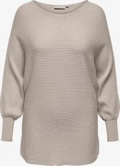 ONLY CARMAKOMA Fijngebreide Truien Trui Adaline Dames Greige