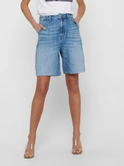 ONLY Jeans Regular Bandplooi Jeans Verna Dames Blauw -ONLY Elegant winkel b8b82359c1752cb4529112e822603e67