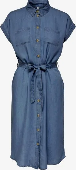 ONLY Blousejurken Blousejurk Pema Dames Donkerblauw