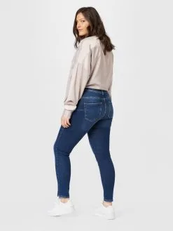 ONLY CARMAKOMA Jeans Skinny Jeans Maya Dames Donkerblauw -ONLY Elegant winkel b9ae326b5bd7e52046bfc21e63850497