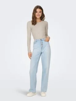 ONLY Longsleeves Shirt EMMA Dames Stone Grey -ONLY Elegant winkel b9d36310d67d8bc8f152d0be8fadb90c