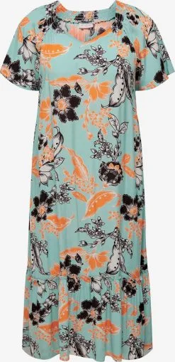 ONLY CARMAKOMA Midi Jurken Jurk Solar Dames Opaal