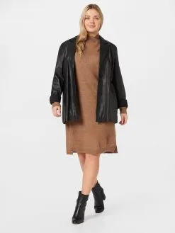 Gebreide Jurken Gebreide Jurk Dames Bruin Gemêleerd -ONLY Elegant winkel bc5a8ce3ce56a01366e9d3907eb810a8