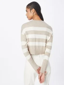 ONLY Fijngebreide Truien Trui IBI Dames Lichtbruin -ONLY Elegant winkel bc5ac01b04f974bb58b4de8568b22074