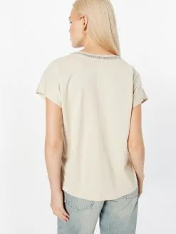 ONLY T-shirts Shirt LULU Dames Beige -ONLY Elegant winkel bd0482b08d6d01fbbb7865ee294f3ee5