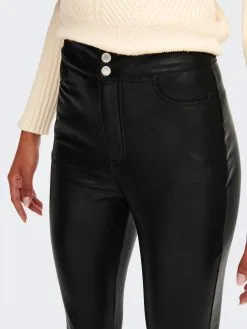 ONLY Leren Broeken Skinny Broek Jessie Dames Zwart -ONLY Elegant winkel bd4d93d494eab998693fb524ccdcf9c6