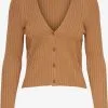 ONLY Vesten Gebreid Vest Meddu Dames Bruin