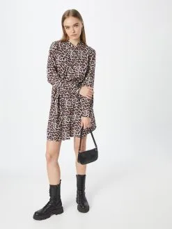 ONLY Blousejurken Blousejurk NOVA Dames Beige -ONLY Elegant winkel be22697878d83298624697b9893c05ca