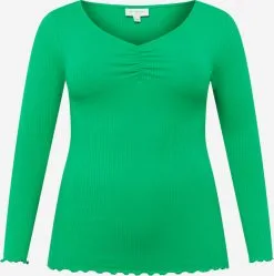 ONLY CARMAKOMA Longsleeves Shirt Dames Limoen