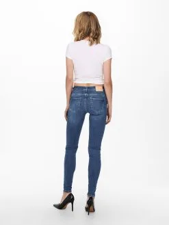 ONLY Jeans Skinny Jeans Push Dames Blauw -ONLY Elegant winkel befb69f534841496bb0acd4d10d6f690