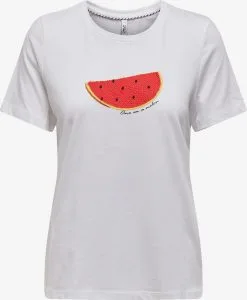 ONLY T-shirts Shirt CLORIS Dames Wit