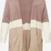 ONLY CARMAKOMA Vesten Gebreid Vest Dames Beige / Sering