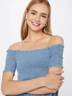 ONLY Mini Jurken Jurk CORA Dames Lichtblauw -ONLY Elegant winkel bff0ba8b514fe3d3767866a18dcb2d79