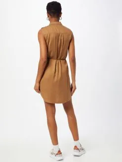 ONLY Blousejurken Blousejurk Onlarizona Dames Bruin -ONLY Elegant winkel c0a04db87b9be192e77fed876791ab66