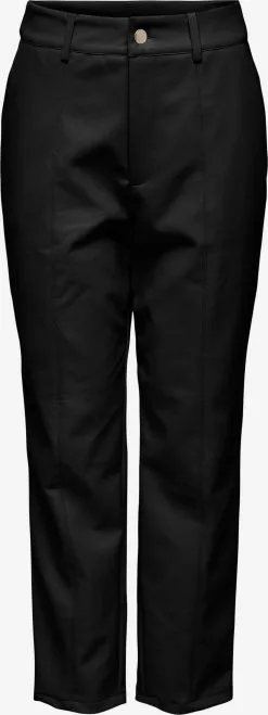 ONLY Leren Broeken Regular Broek JACKY Dames Zwart