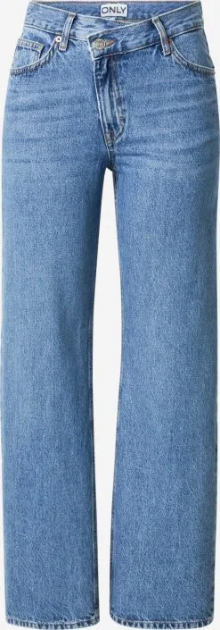 ONLY Wide Leg Wide Leg Jeans RIGA Dames Blauw