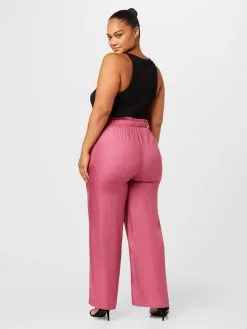 ONLY CARMAKOMA Pantalons Loosefit Broek CHANTAL Dames Pink -ONLY Elegant winkel c1a763cc4d6ad1e06364787749448615