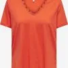 ONLY T-shirts Shirt DUFFY Dames Oranje