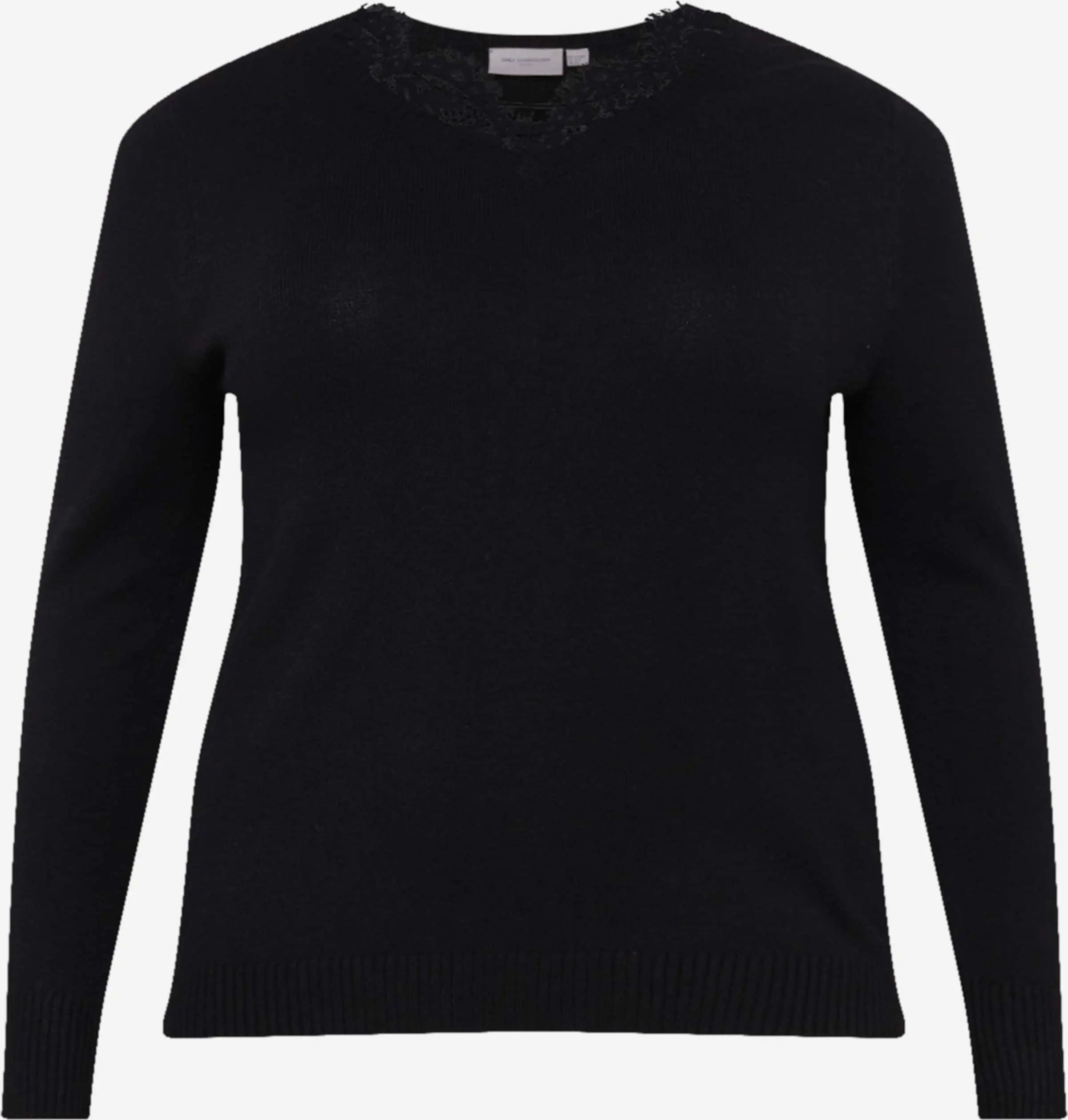 ONLY CARMAKOMA Fijngebreide Truien Trui Esly Dames Zwart 1 ONLY CARMAKOMA Fijngebreide Truien Trui Esly Dames Zwart