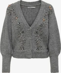 ONLY Vesten Gebreid Vest Julia Dames Donkergrijs