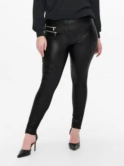 ONLY CARMAKOMA Leren Broeken Skinny Leggings Simone Dames Zwart -ONLY Elegant winkel c2f42a312451cc24dfa3c09ff3370768