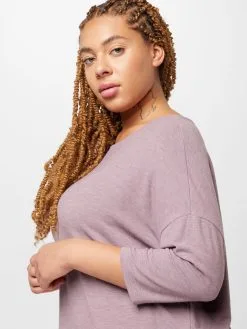 ONLY CARMAKOMA Shirts Met 3/4 Mouw Shirt LAMOUR Dames Mauve -ONLY Elegant winkel c31f4223a21eb4221b5975e8ce37f6b3