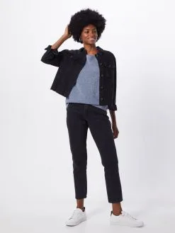 ONLY Fijngebreide Truien Trui Alba Dames Duifblauw -ONLY Elegant winkel c347b171ff84fa4853e66554af86ff46