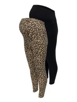 ONLY MATERNITY Broeken Skinny Leggings Dames Bruin / Zwart -ONLY Elegant winkel c41800e47be36c08294c36dbbfa89ec2