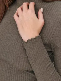 ONLY Longsleeves Shirt Emma Dames Bruin -ONLY Elegant winkel c4ece2e9d6069d6b4d77fbf7de0e86ae