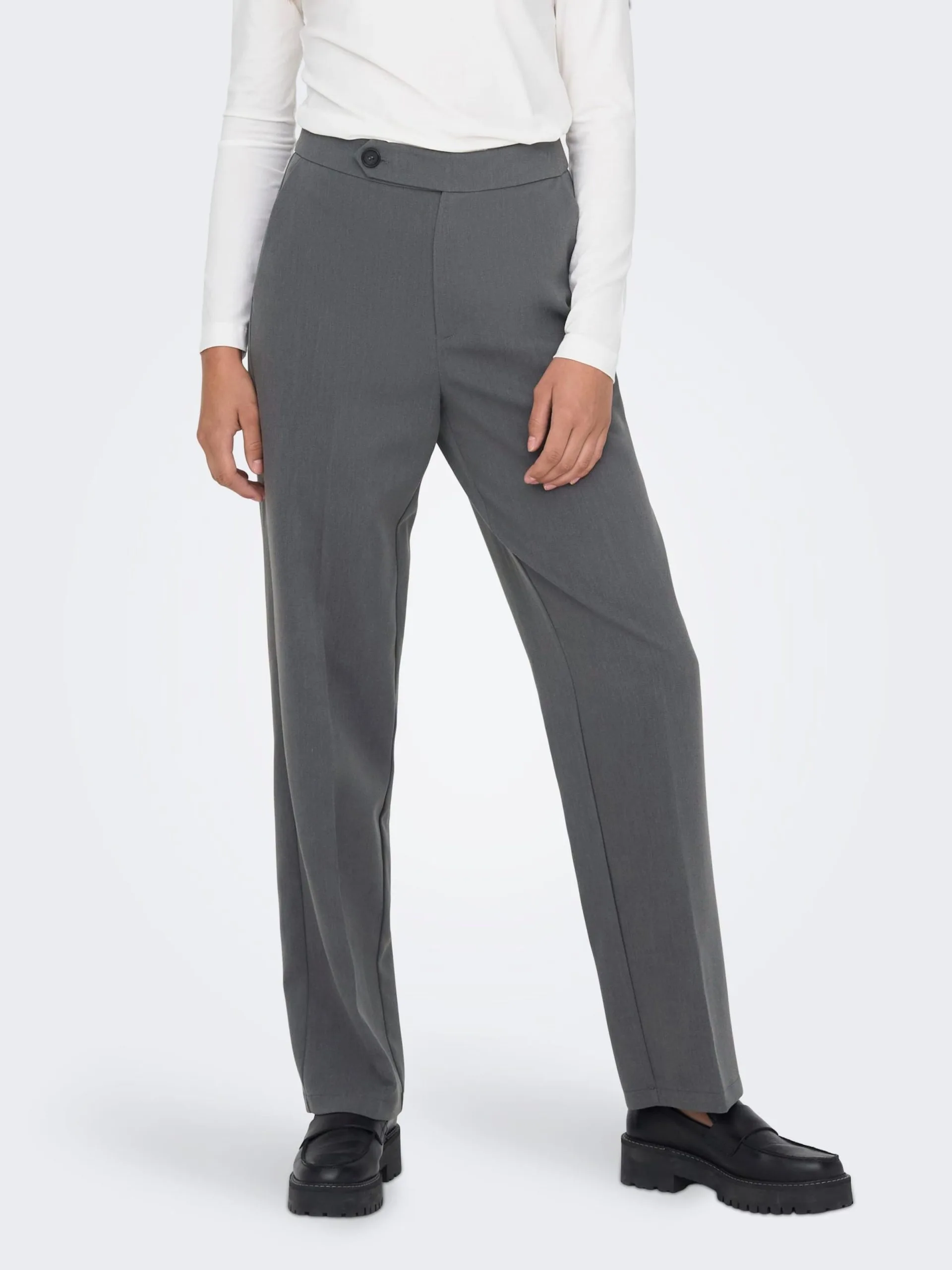 ONLY Broeken Regular Pantalon Tilly Dames Donkergrijs 3 ONLY Broeken Regular Pantalon Tilly Dames Donkergrijs - Afbeelding 3