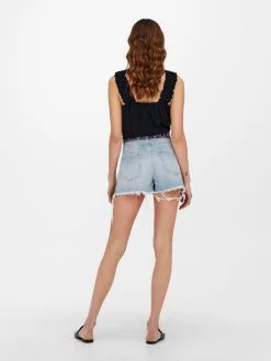 ONLY Denim Shorts Regular Jeans Robyn Dames Blauw -ONLY Elegant winkel c5a4d3f6ebda5dd52221c72fe6444808