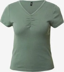 ONLY T-shirts Shirt KIRA Dames Donkergroen