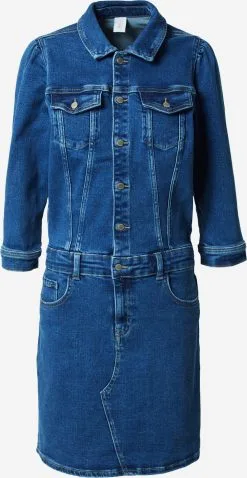 ONLY Blousejurken Blousejurk VILLA Dames Blauw