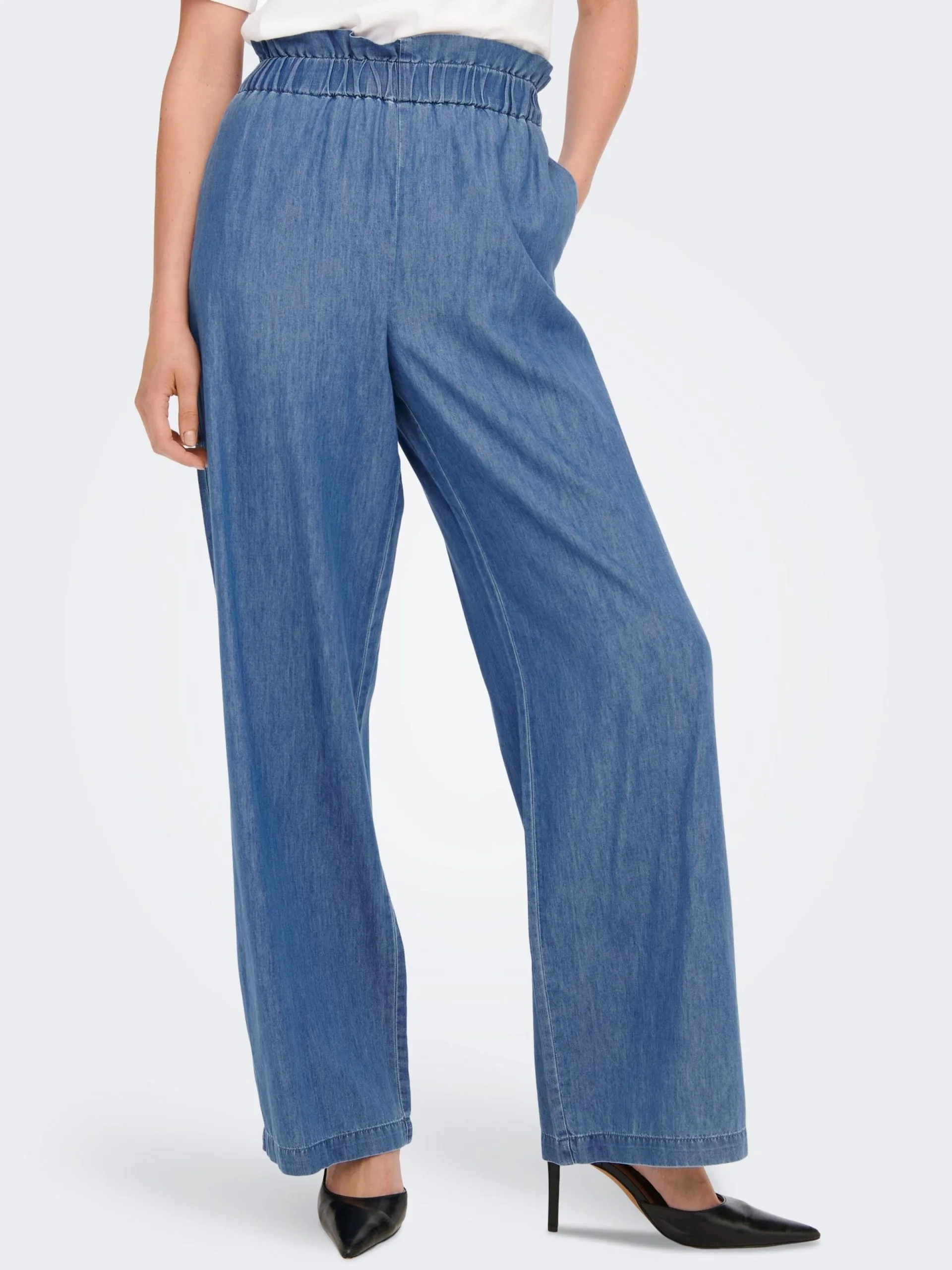 ONLY Wide Leg Wide Leg Jeans Bea Dames Blauw 3 ONLY Wide Leg Wide Leg Jeans Bea Dames Blauw - Afbeelding 3