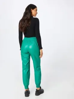 ONLY Leren Broeken Tapered Broek SOFIA Dames Jade Groen -ONLY Elegant winkel c7a17d66c57e2b90293ba2b0d5de4995