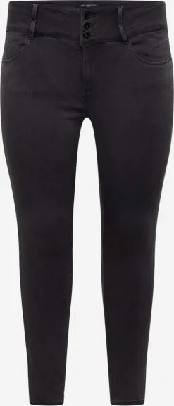 ONLY CARMAKOMA Jeans Skinny Jeans Anna Dames Zwart