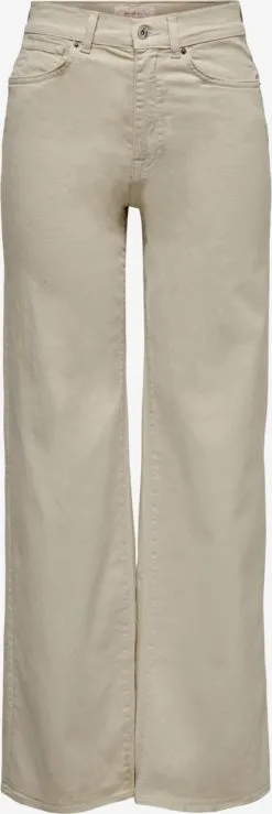 ONLY Pantalons Wide Leg Broek MADISON Dames Sand
