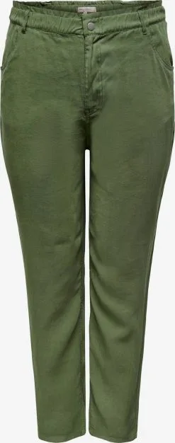 ONLY CARMAKOMA Pantalons Slimfit Broek Aro Dames Groen