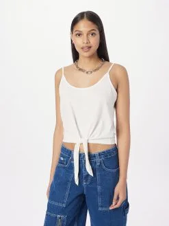 ONLY Tanktops Top MAY Dames Zwart / Wit -ONLY Elegant winkel c8aaf6906535091ca263bd0dfe8cfdbf