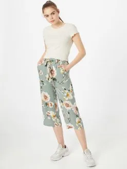 ONLY Culottes Wide Leg Bandplooibroek NOVA Dames Olijfgroen / Pastelgroen -ONLY Elegant winkel c8b2c2d252aeaf85a1393f3b42872533