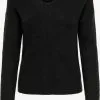 ONLY Fijngebreide Truien Trui Camilla Dames Zwart