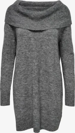 ONLY Gebreide Jurken Gebreide Jurk Stay Dames Donkergrijs