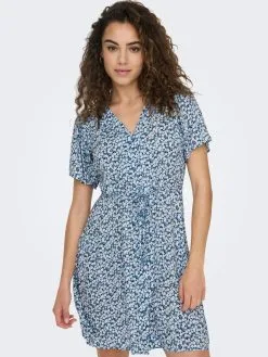 ONLY Mini Jurken Jurk Evida Dames Lichtblauw / Donkerblauw -ONLY Elegant winkel c9f4cf04cb0c90e167c36e85f9d1b47a