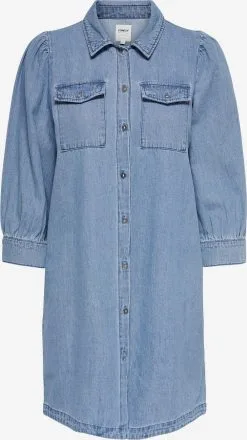 ONLY Blousejurken Blousejurk Felica Dames Blauw