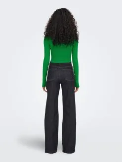 ONLY Fijngebreide Truien Trui Liza Dames Grasgroen -ONLY Elegant winkel ca252e1908cff61610fea27edde8f204